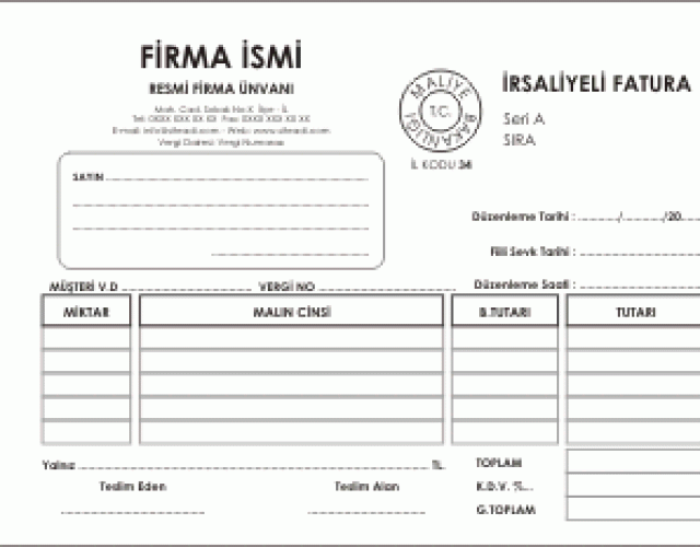 İrsaliyeli fatura nedir?